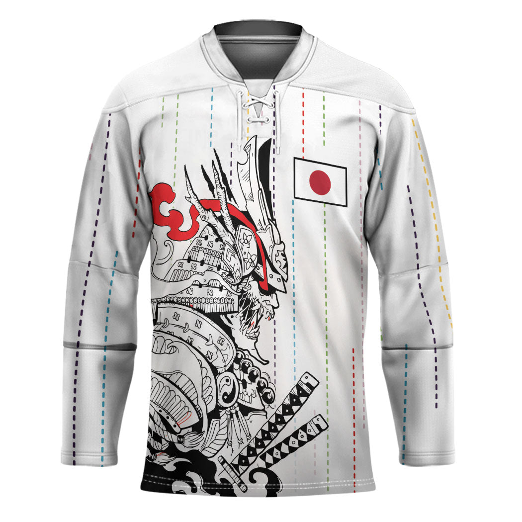 Japan Rugby National Heritage Custom Hockey Jersey Traditional Sashiko Inspired