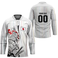 Japan Rugby National Heritage Custom Hockey Jersey Traditional Sashiko Inspired