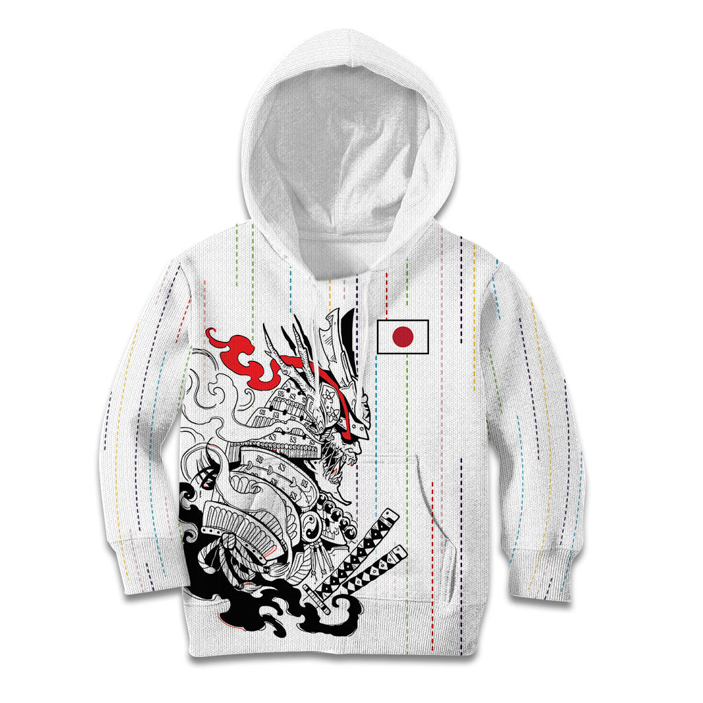 Japan Rugby National Heritage Custom Kid Hoodie Traditional Sashiko Inspired