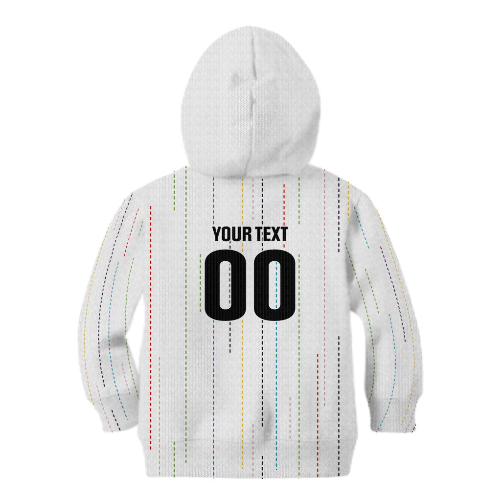 Japan Rugby National Heritage Custom Kid Hoodie Traditional Sashiko Inspired