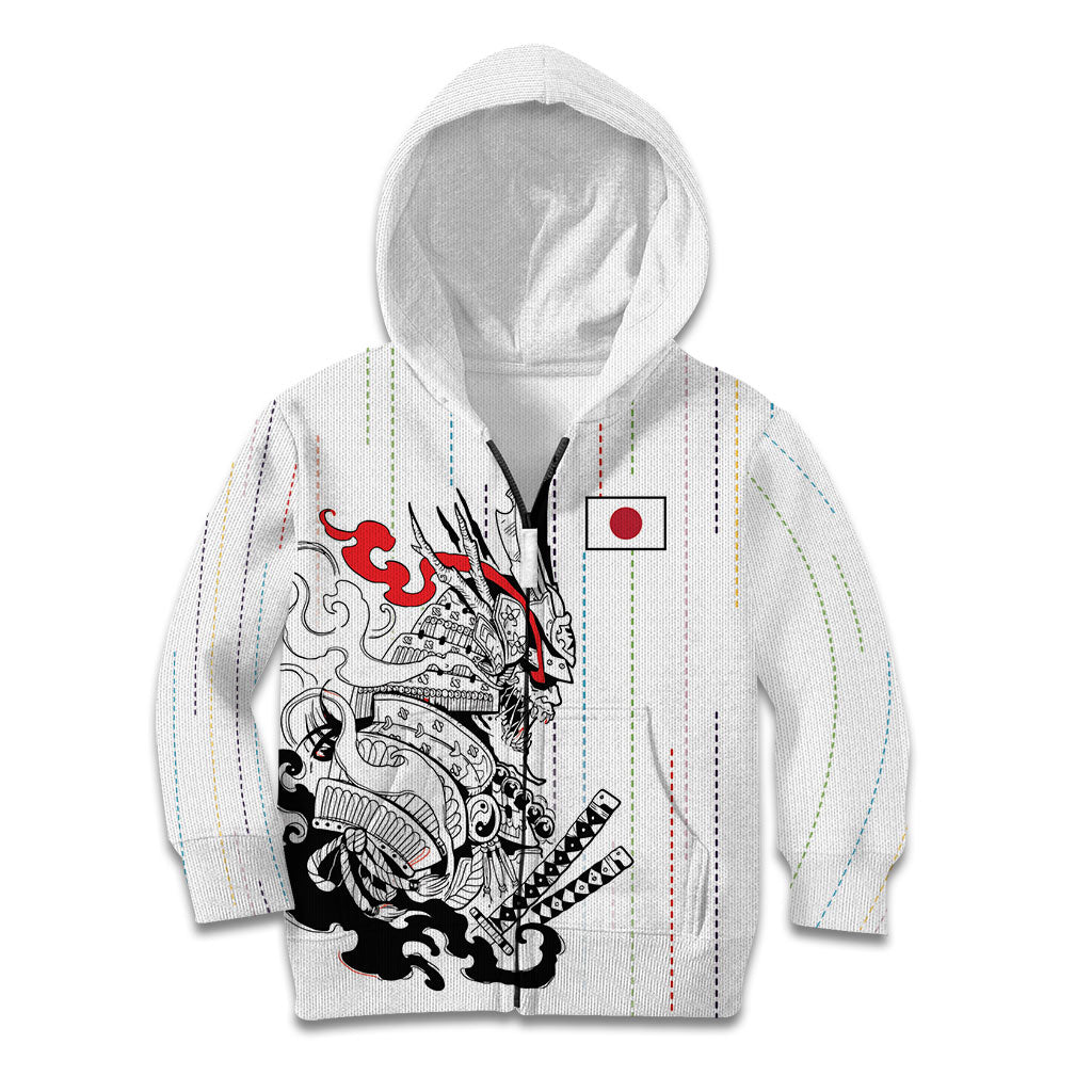 Japan Rugby National Heritage Custom Kid Hoodie Traditional Sashiko Inspired