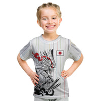 Japan Rugby National Heritage Custom Kid T Shirt Traditional Sashiko Inspired