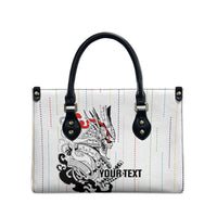 Japan Rugby National Heritage Custom Leather Bag Traditional Sashiko Inspired