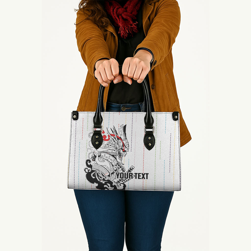 Japan Rugby National Heritage Custom Leather Bag Traditional Sashiko Inspired