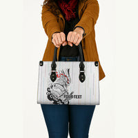 Japan Rugby National Heritage Custom Leather Bag Traditional Sashiko Inspired
