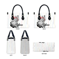 Japan Rugby National Heritage Custom Leather Bag Traditional Sashiko Inspired