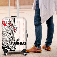 Japan Rugby National Heritage Custom Luggage Cover Traditional Sashiko Inspired
