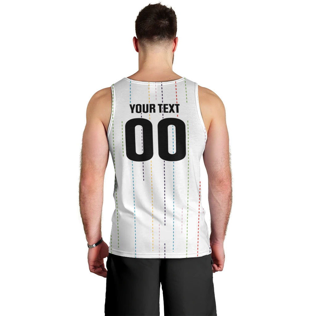 Japan Rugby National Heritage Custom Men Tank Top Traditional Sashiko Inspired