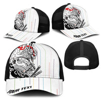 Japan Rugby National Heritage Personalized Mesh Trucker Cap Traditional Sashiko Inspired