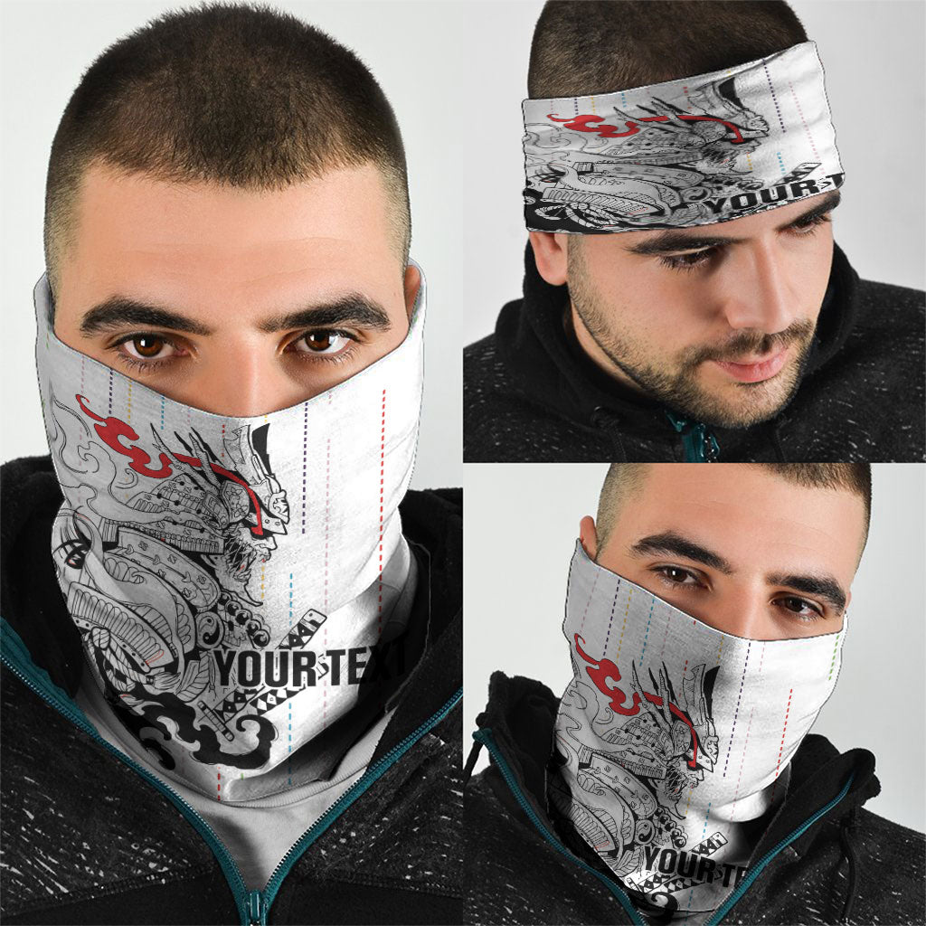 Japan Rugby National Heritage Custom Neck Gaiter Traditional Sashiko Inspired