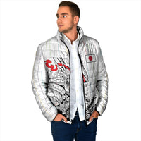 Japan Rugby National Heritage Custom Padded Jacket Traditional Sashiko Inspired