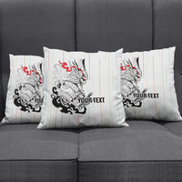 Japan Rugby National Heritage Custom Pillow Cover Traditional Sashiko Inspired