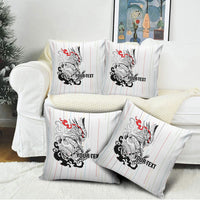 Japan Rugby National Heritage Custom Pillow Cover Traditional Sashiko Inspired