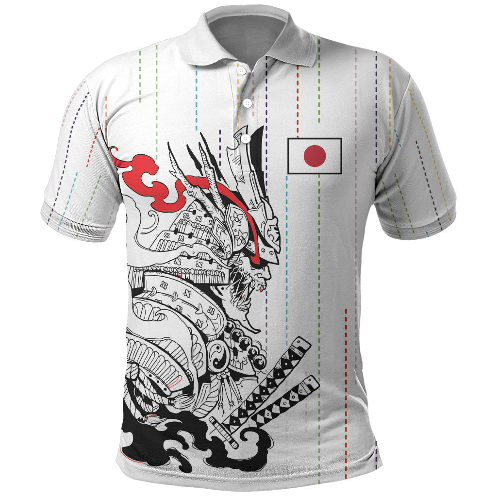 Japan Rugby National Heritage Custom Polo Shirt Traditional Sashiko Inspired