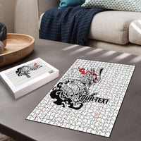 Japan Rugby National Heritage Custom Puzzle Traditional Sashiko Inspired