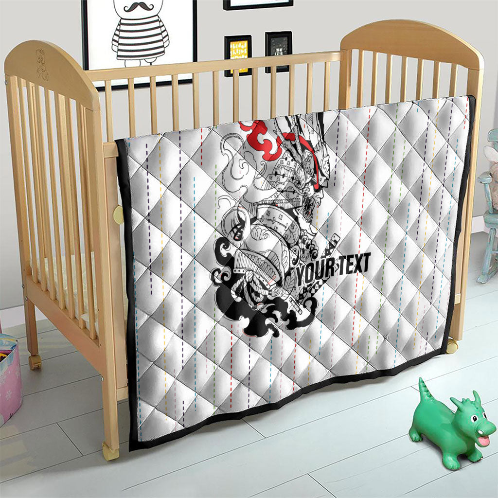Japan Rugby National Heritage Custom Quilt Traditional Sashiko Inspired