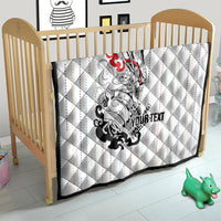 Japan Rugby National Heritage Custom Quilt Traditional Sashiko Inspired