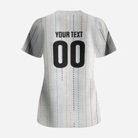 Japan Rugby National Heritage Custom Scrub Top Traditional Sashiko Inspired