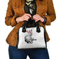 Japan Rugby National Heritage Custom Shoulder Handbag Traditional Sashiko Inspired