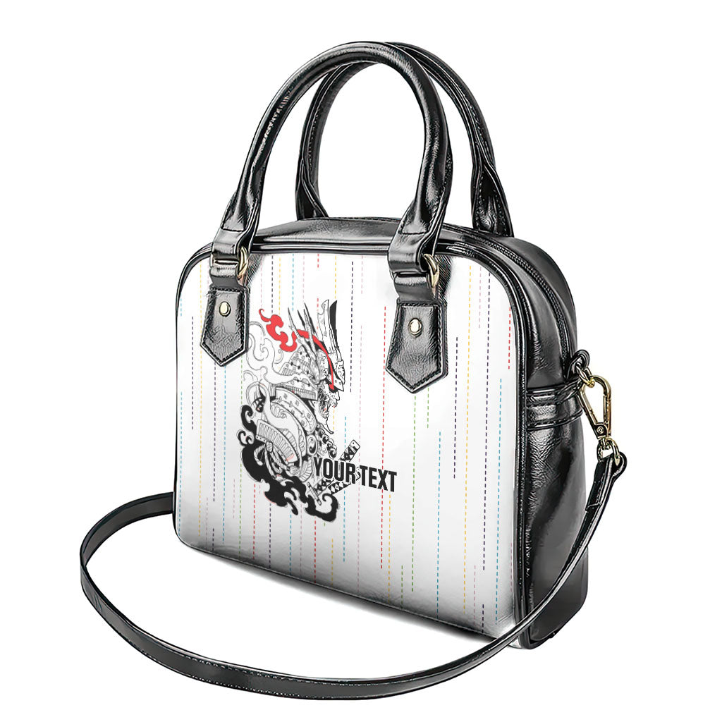 Japan Rugby National Heritage Custom Shoulder Handbag Traditional Sashiko Inspired