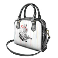 Japan Rugby National Heritage Custom Shoulder Handbag Traditional Sashiko Inspired