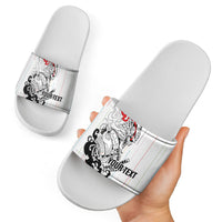 Japan Rugby National Heritage Custom Slide Sandals Traditional Sashiko Inspired