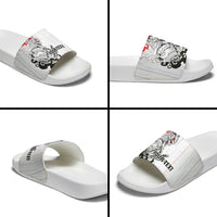 Japan Rugby National Heritage Custom Slide Sandals Traditional Sashiko Inspired