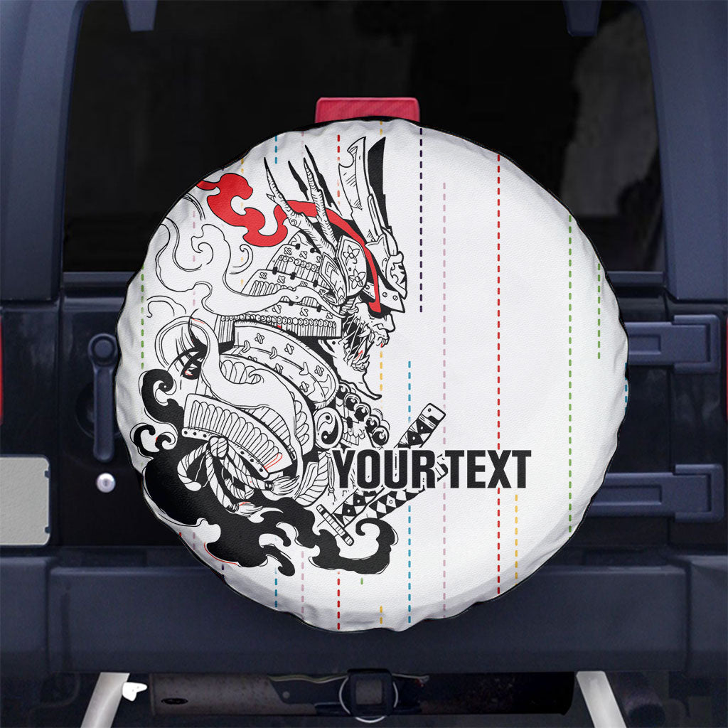 Japan Rugby National Heritage Custom Spare Tire Cover Traditional Sashiko Inspired