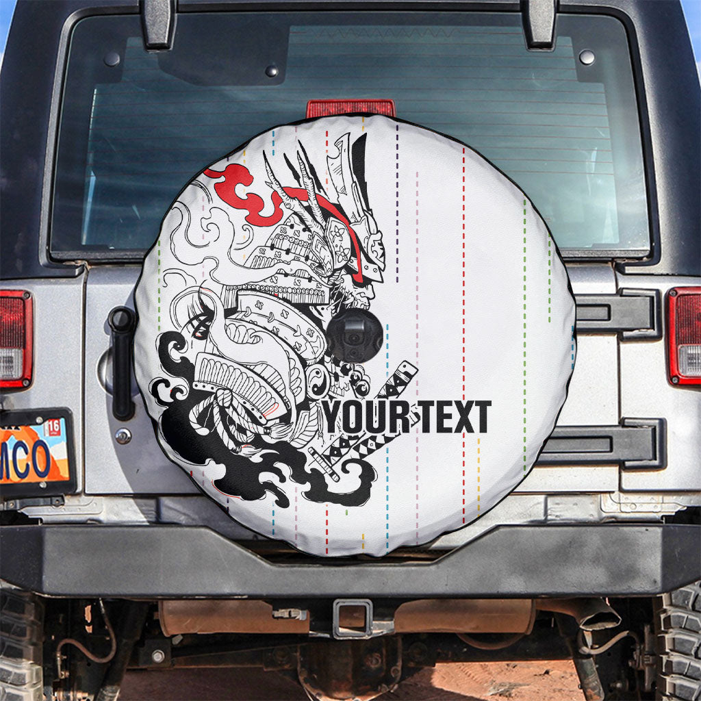 Japan Rugby National Heritage Custom Spare Tire Cover Traditional Sashiko Inspired