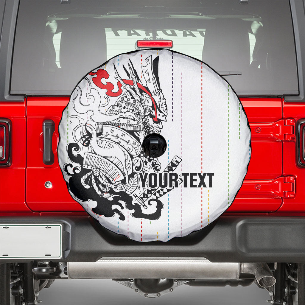 Japan Rugby National Heritage Custom Spare Tire Cover Traditional Sashiko Inspired