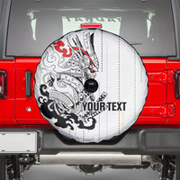 Japan Rugby National Heritage Custom Spare Tire Cover Traditional Sashiko Inspired
