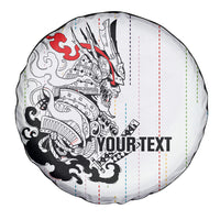 Japan Rugby National Heritage Custom Spare Tire Cover Traditional Sashiko Inspired