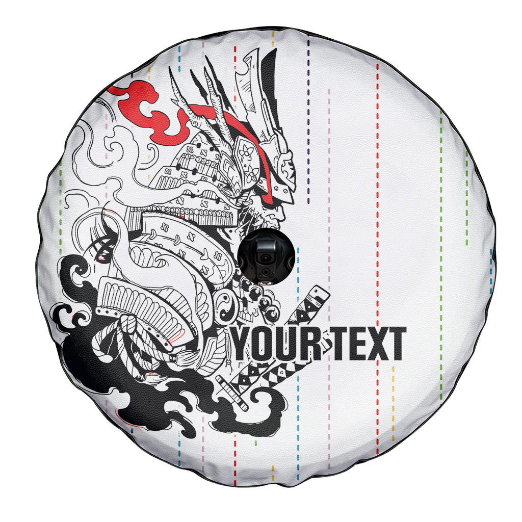 Japan Rugby National Heritage Custom Spare Tire Cover Traditional Sashiko Inspired