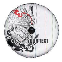 Japan Rugby National Heritage Custom Spare Tire Cover Traditional Sashiko Inspired