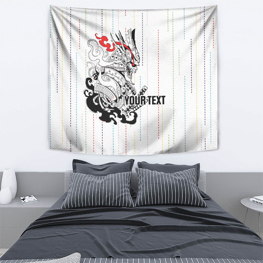 Japan Rugby National Heritage Custom Tapestry Traditional Sashiko Inspired