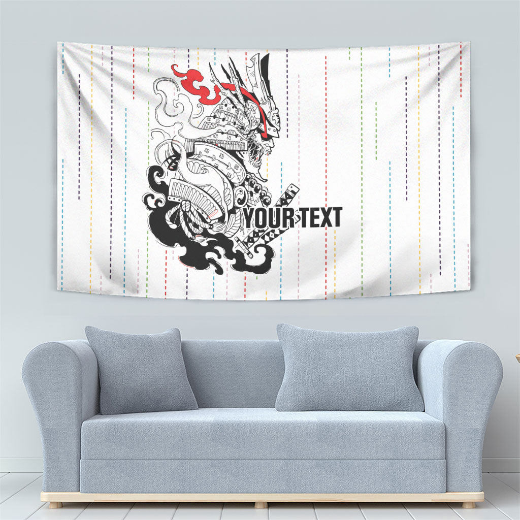 Japan Rugby National Heritage Custom Tapestry Traditional Sashiko Inspired
