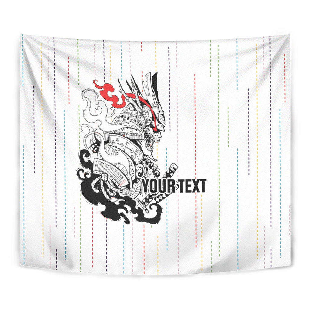 Japan Rugby National Heritage Custom Tapestry Traditional Sashiko Inspired