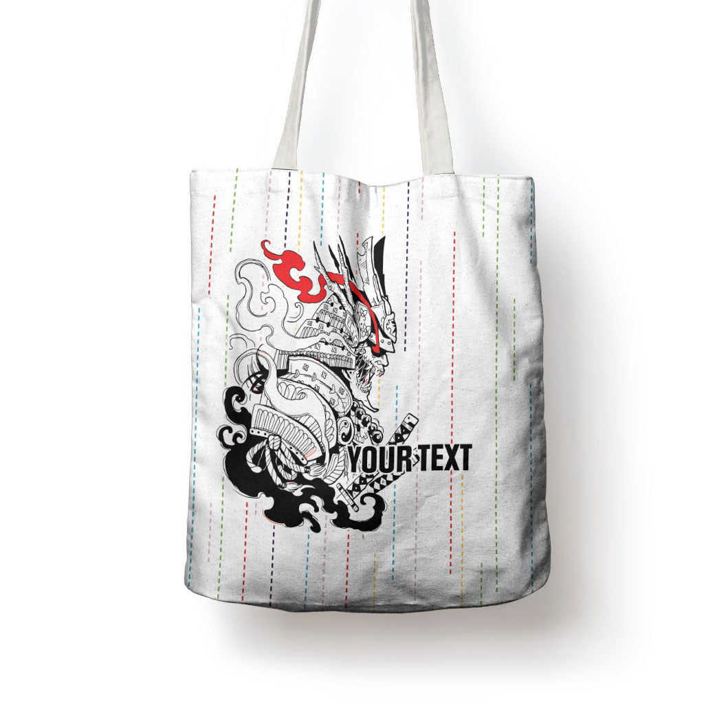 Japan Rugby National Heritage Custom Tote Bag Traditional Sashiko Inspired