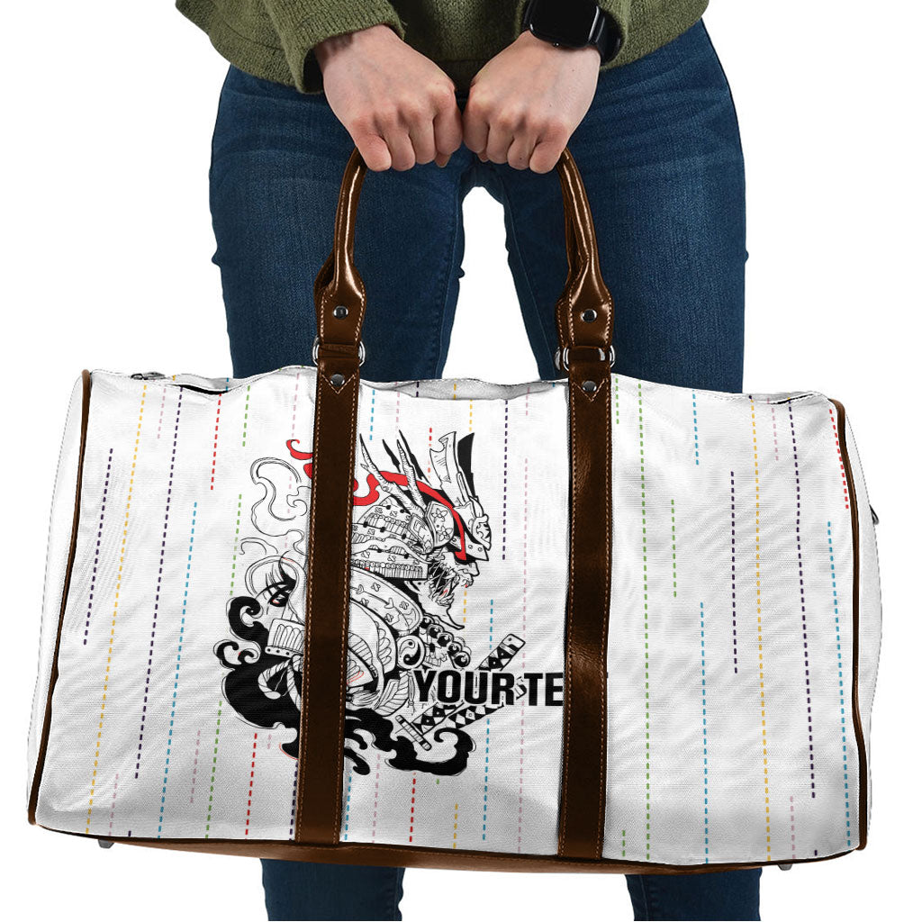 Japan Rugby National Heritage Custom Travel Bag Traditional Sashiko Inspired