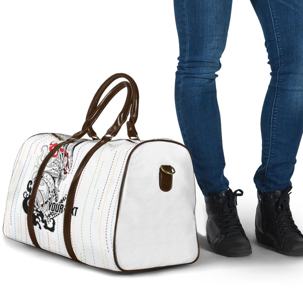 Japan Rugby National Heritage Custom Travel Bag Traditional Sashiko Inspired