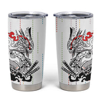 Japan Rugby National Heritage Custom Tumbler Cup Traditional Sashiko Inspired