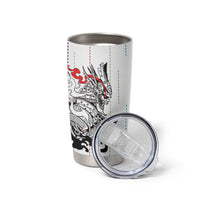 Japan Rugby National Heritage Custom Tumbler Cup Traditional Sashiko Inspired
