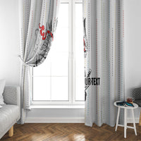 Japan Rugby National Heritage Custom Window Curtain Traditional Sashiko Inspired