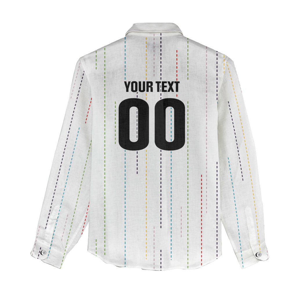 Japan Rugby National Heritage Custom Women Casual Shirt Traditional Sashiko Inspired