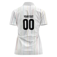 Japan Rugby National Heritage Custom Women Polo Shirt Traditional Sashiko Inspired