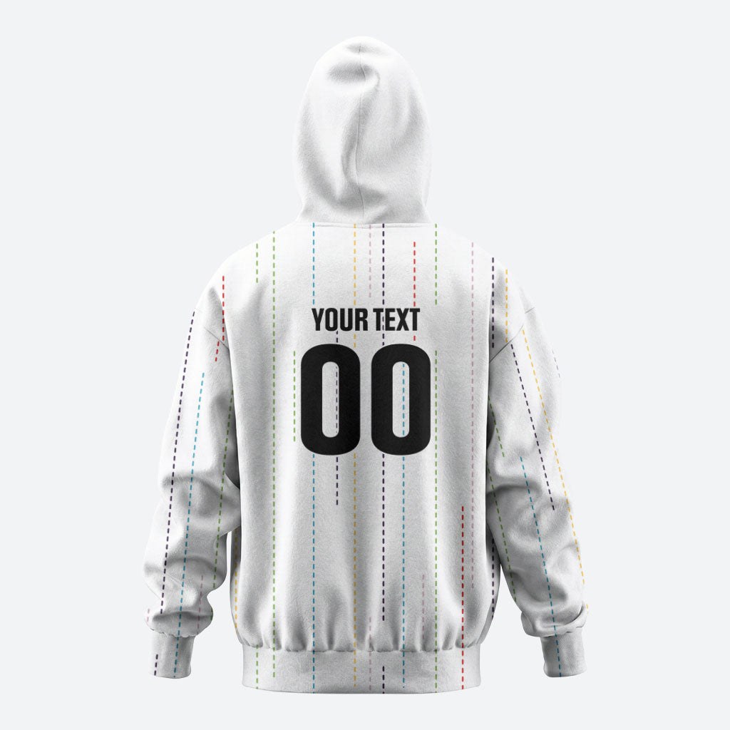 Japan Rugby National Heritage Custom Zip Hoodie Traditional Sashiko Inspired
