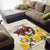 Melbourne Horse Racing Personalised Area Rug Australian Horse With Yellow Roses - Wonder Print Shop