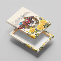 Melbourne Horse Racing Personalised Canvas Wall Art Australian Horse With Yellow Roses - Wonder Print Shop