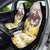 Melbourne Horse Racing Personalised Car Seat Cover Australian Horse With Yellow Roses - Wonder Print Shop