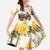 Melbourne Horse Racing Personalised Family Matching Long Sleeve Bodycon Dress and Hawaiian Shirt Australian Horse With Yellow Roses - Wonder Print Shop